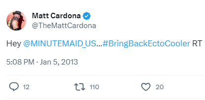 MrTonyMaurizio's tweet image. We need the wrestlers back on the #BringBackEctoCooler mission. Helped get @paulfeig on the case. @TheMattCardona @JohnnyGargano @BeaperezBea