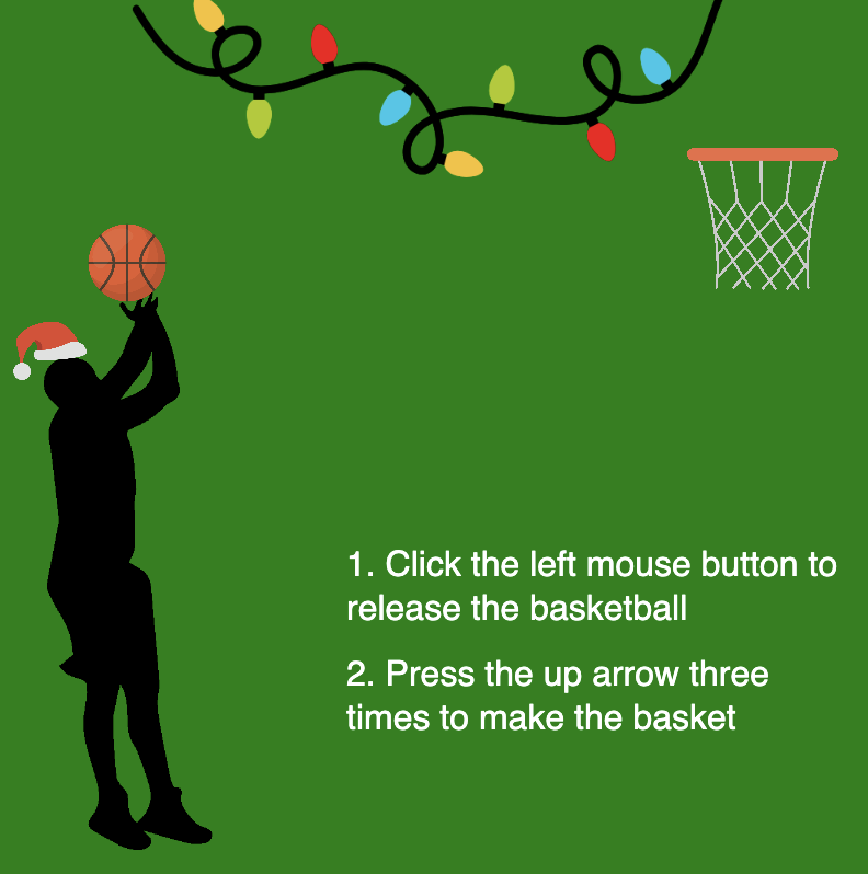 Basketball &amp; Christmas!! 
Created by Madelyn
studio.code.org/projects/gamel… #HourOfCode