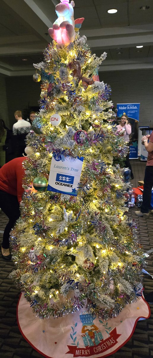 Oceanex was proud to sponsor today’s Make-A-Wish #treesofjoy event. We are honored to support this incredible initiative &amp; help make a difference for children &amp; families in our community. #makeawishnl #CommunitySupport