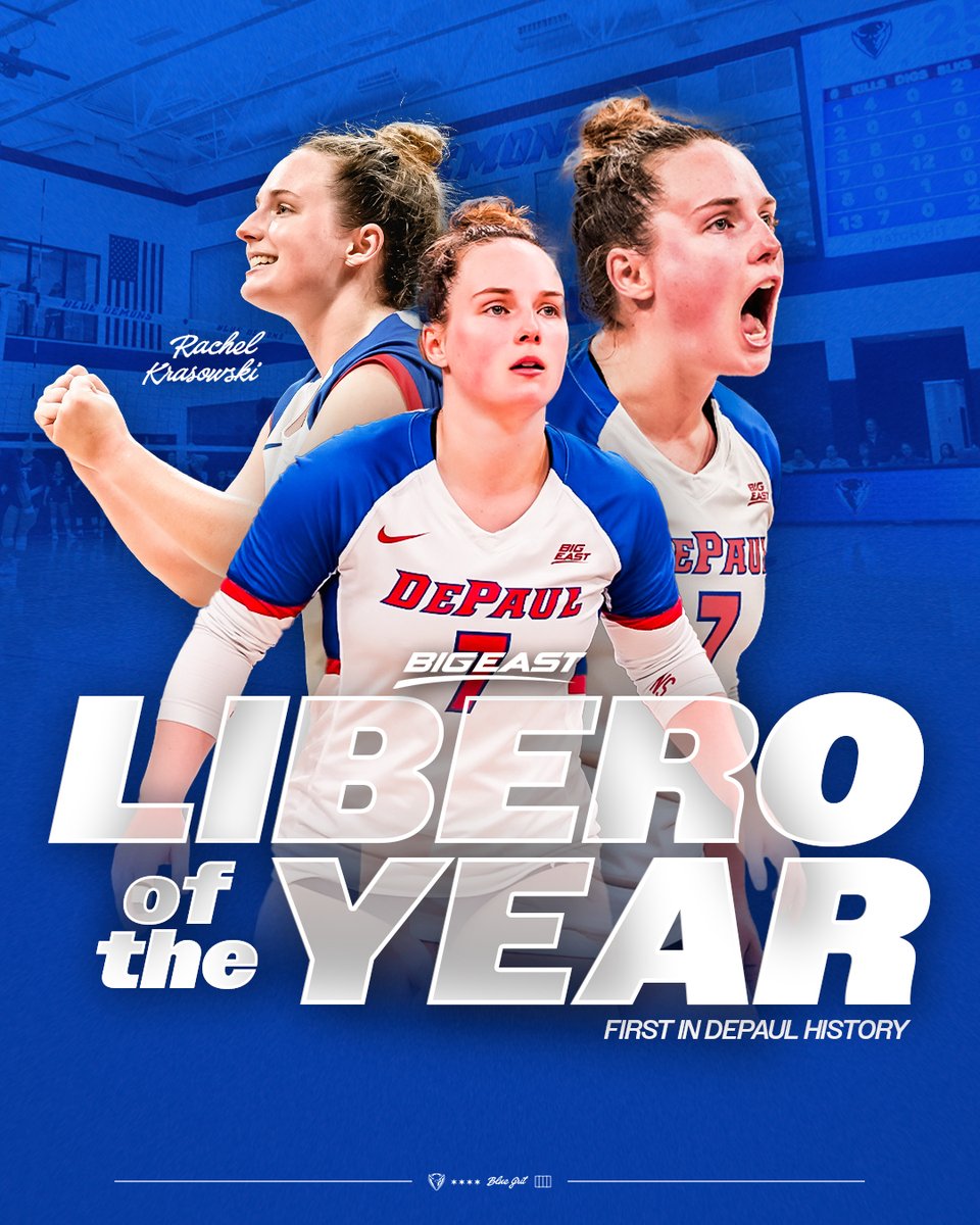 She is undeniable.

Rachel Krasowski, your 2024 BIG EAST Libero of the Year!

#BlueGrit🔵😈 | <a href="/dispartilaw/">Disparti Law Group</a>