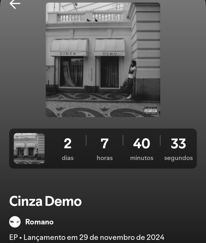 trapincena's tweet photo. o Romano vai soltar um EP chamado "Cinza Demo" 

vão ser 5 faixas e vai ser lançado no dia 29/11 

esse mano vem sendo um dos meus artistas favoritos nesse ano de 2024, recomendo muito ouvirem a mixtape dele que saiu esse ano https://t.co/eA6ZdfEVBO