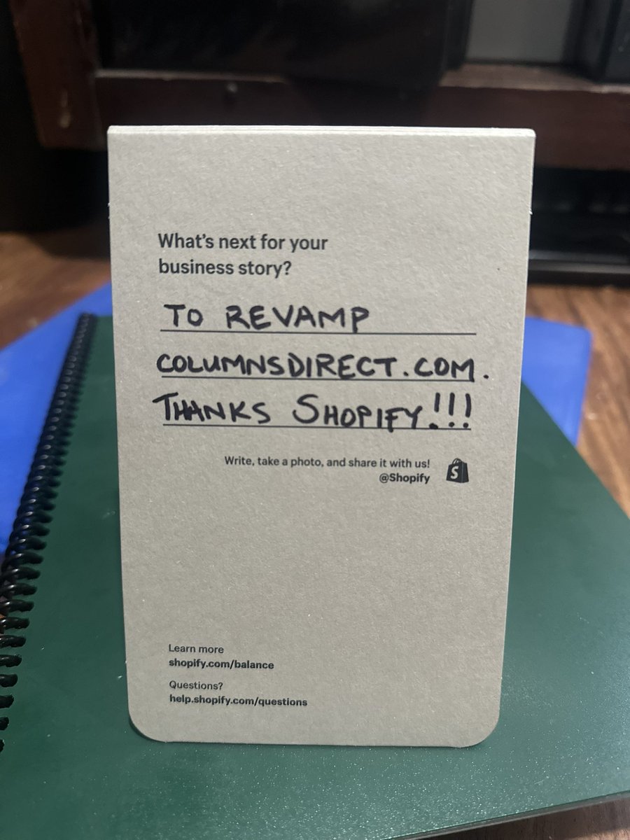 BenStone1015's tweet image. Thanks @Shopify ! 💲H🌀🅿️ℹ️FY

#ColumnsDirect #Brockwell #Shopify #BrockwellShopWell #Columns 🏛️