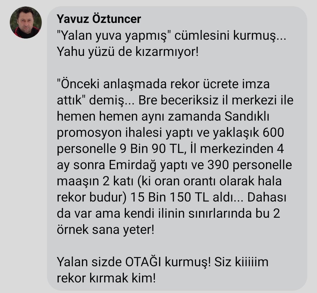 yavuzoztuncer's tweet photo. Sayın @miracsunnetci
yetkili sendika promosyon ihalesinde hep sınıfta kaldı. Promosyon ile ilgili hiç bir bilgi birikim ve becerileri yok! Bu sebeple bunlara çok da itimat etmemek lazım.
Siz şartnameyi yayınlayınız...
@afyonilmem
#seffafPromosyon https://t.co/VlqHzhbdaJ