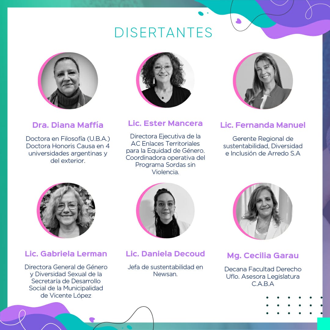 Contaremos con la presencia de <a href="/dianamaffia/">Diana Maffía</a>, Gabriela Lerman (<a href="/VivamosVL/">Vicente López</a>), Ester Luisa Mancera (A.C. Enlaces Territoriales), María Daniela Decoud (Newsan) y <a href="/garaucecilia/">Cecilia B. Garau 💜💚</a> (Decana UFLO).

🎤 Modera: Fernanda Manuel (<a href="/arredo_oficial/">arredo_oficial</a>).

📲 Inscribite acá: zoom.us/webinar/regist…