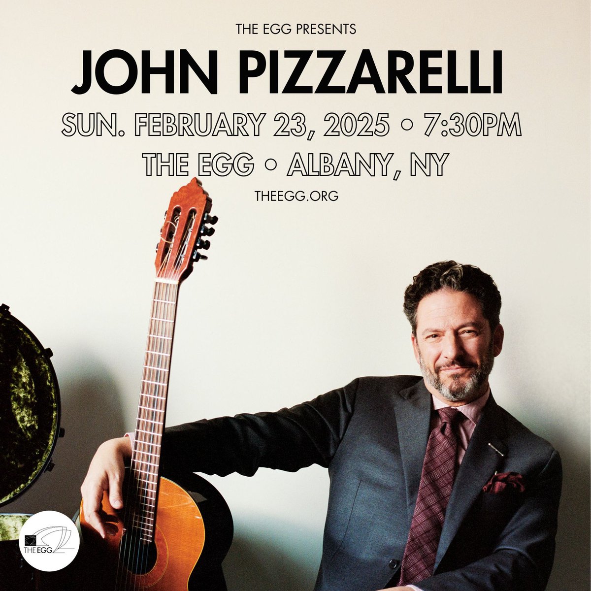 Want to see John Pizzarelli at The Egg in Albany, NY this upcoming February? Member pre-sale tarts today with all tickets on sale Wednesday November 27 at 10AM.  Get tickets at johnpizzarelli.com