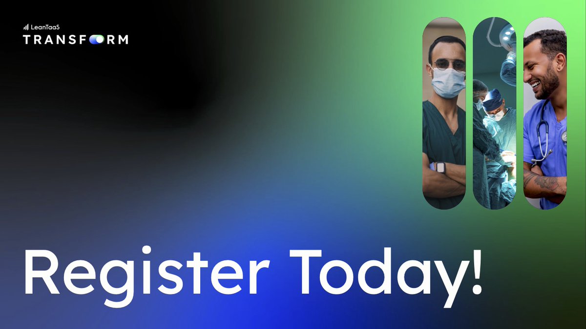 LeanTaaS, Inc. (@leantaas) on Twitter photo We're excited to announce our 8th consecutive Transform Hospital Operations Virtual Summit with <a href="/BeckersHR/">Becker's Hospital Review</a>, Dec. 10-11! Register now to join the largest event dedicated to advancing healthcare operations and building resilience with AI. #LeanTaaSTransform bit.ly/3OsYpkS We're excited to announce our 8th consecutive Transform Hospital Operations Virtual Summit with <a href="/BeckersHR/">Becker's Hospital Review</a>, Dec. 10-11! Register now to join the largest event dedicated to advancing healthcare operations and building resilience with AI. #LeanTaaSTransform bit.ly/3OsYpkS