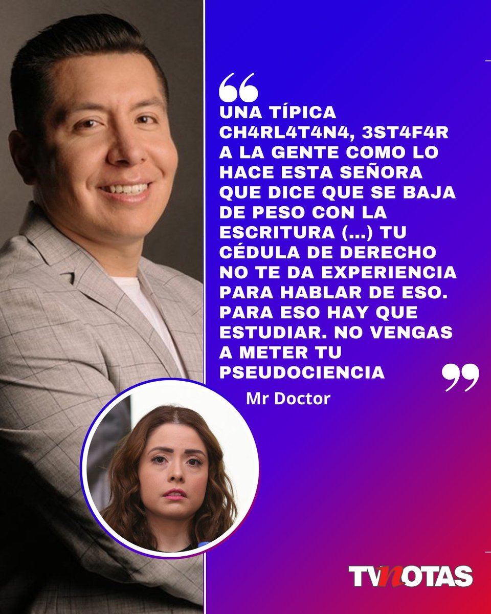 Opinologolo's tweet image. Me encanta ver como todo México estamos con Mr. Doctor @MrDoctorOficial ¡Basta de charlatanas como Maryfer Centeno que solo engañan en televisión y con sus universidades patito! que se haga justicia por todos los que si estudiaron alguna carrera. #LibertadDeExpresionMrDoctor