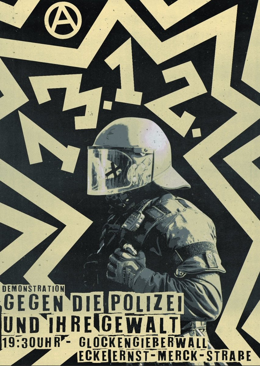 schnappi_e's tweet photo. Auf Indymedia gefunden: Demo am 13.12. ab 19:30 Uhr in Hamburg #hh1312 

"Gegen die Polizei und ihre Gewalt!

Freiheit und Glück für alle Antifaschist*innen im Knast oder auf der Flucht!

Freiheit für Maya, Hanna und Nanuk! Solidarität mit ihren Freund*innen und Familien!" https://t.co/tUgX2wF8Mq