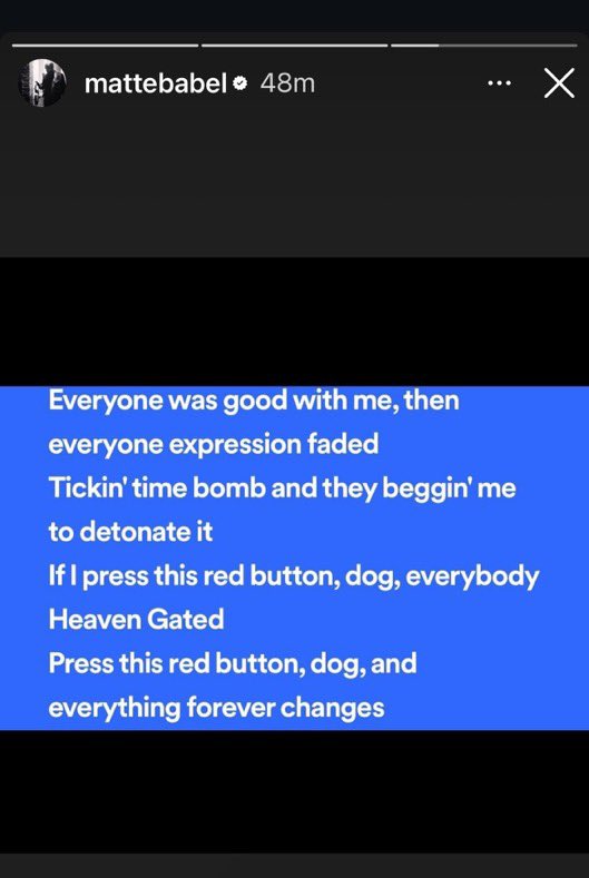 big_business_'s tweet image. Drake’s close friend Matte Babel posted Red Button lyrics and KD just posted 30 for 30 freestyle