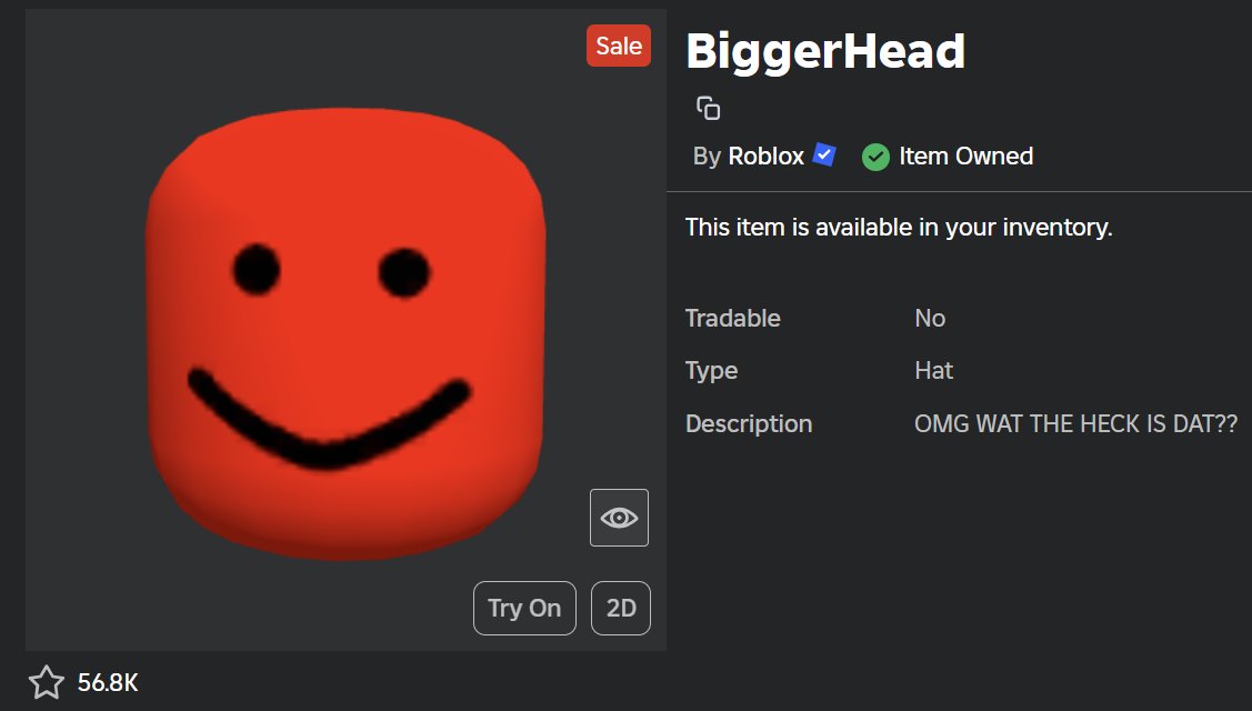 NotFakerUp's tweet image. ROBLOX gave me 3 CODES for "BiggerHead" 🚨
✔️ Follow me
❤️ Like this tweet
♻️ Retweet
💬 Drop your ROBLOX username in the comments
Good luck, everyone! 🍀 #ROBLOX #robloxgiveaways