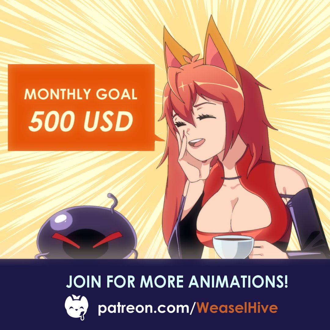 🗣️We need your help!
Join with your membership and get:
- ▶️Early Access animations.
- 🔐Exclusive Drawings, Animations, and content.
- 💫Add your OC like a cameo in the show!

If we reach the Monthly goal, atleast going to be an episode each month like the halloween special!