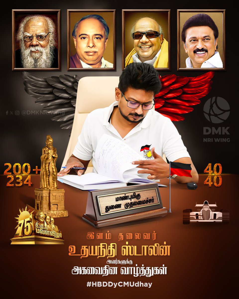 MohanRa28328048's tweet photo. #HBDDyCMUdhay“ இன்றைய Deputy CM, ஒரு நாள் Definitely CM! “ 🖤❤️
@Udhaystalin @Anbil_Mahesh @pudugaiabdulla 

#HBDDyCMUdhay https://t.co/qxihcK4H2i