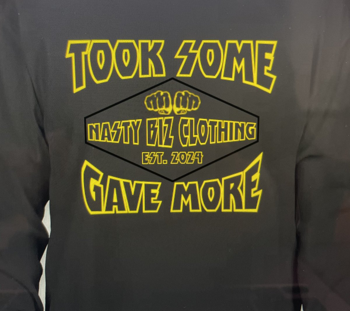 Tommy_Props's tweet photo. @BarstoolBigCat @BizNasty2point0 definitely gave more than he took with these looooosers. Lets get this shirt made! Proceeds go to Houstons and getting Biz a new shirt https://t.co/BIPFJDaz28