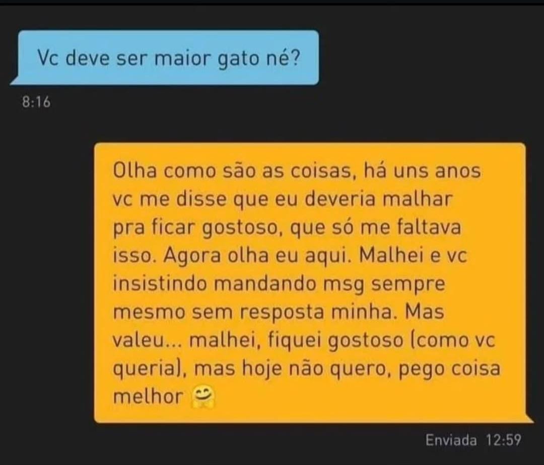 Eu sou desses.  Guardo rancor sim!