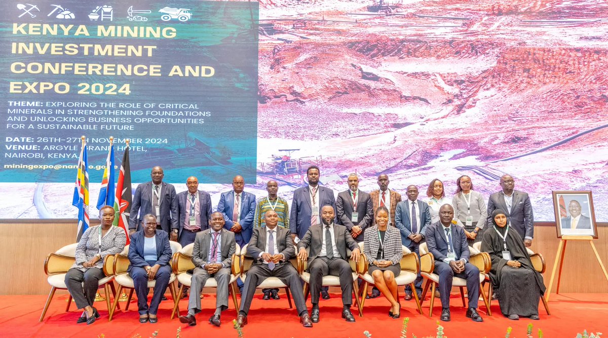 HassanAliJoho's tweet photo. The Kenya Mining Investment Conference and Expo 2024 is not merely an event; it stands out as a monumental milestone in our ambitious journey to position the mining sector as a cornerstone of Kenya's economic transformation.

It was a great honour to engage with such a diverse representation of stakeholders, ranging from policymakers and investors to esteemed academicians, community leaders and international partners  as I officially opened the inaugural two-day conference in Nairobi today.

I am confident  that this meeting will serve as a vibrant platform for rich and productive discussions, where we will explore innovative possibilities, tackle challenges head-on and forge a bold path towards a future where mining significantly contributes to Kenya’s GDP, empowers local communities and ensures the protection of our precious environment.