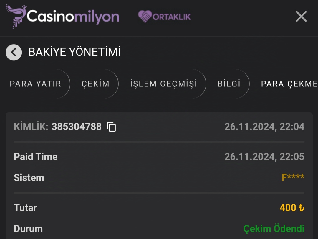 Teşekkürler #CasinoMilyon
Kul adım sinya4040