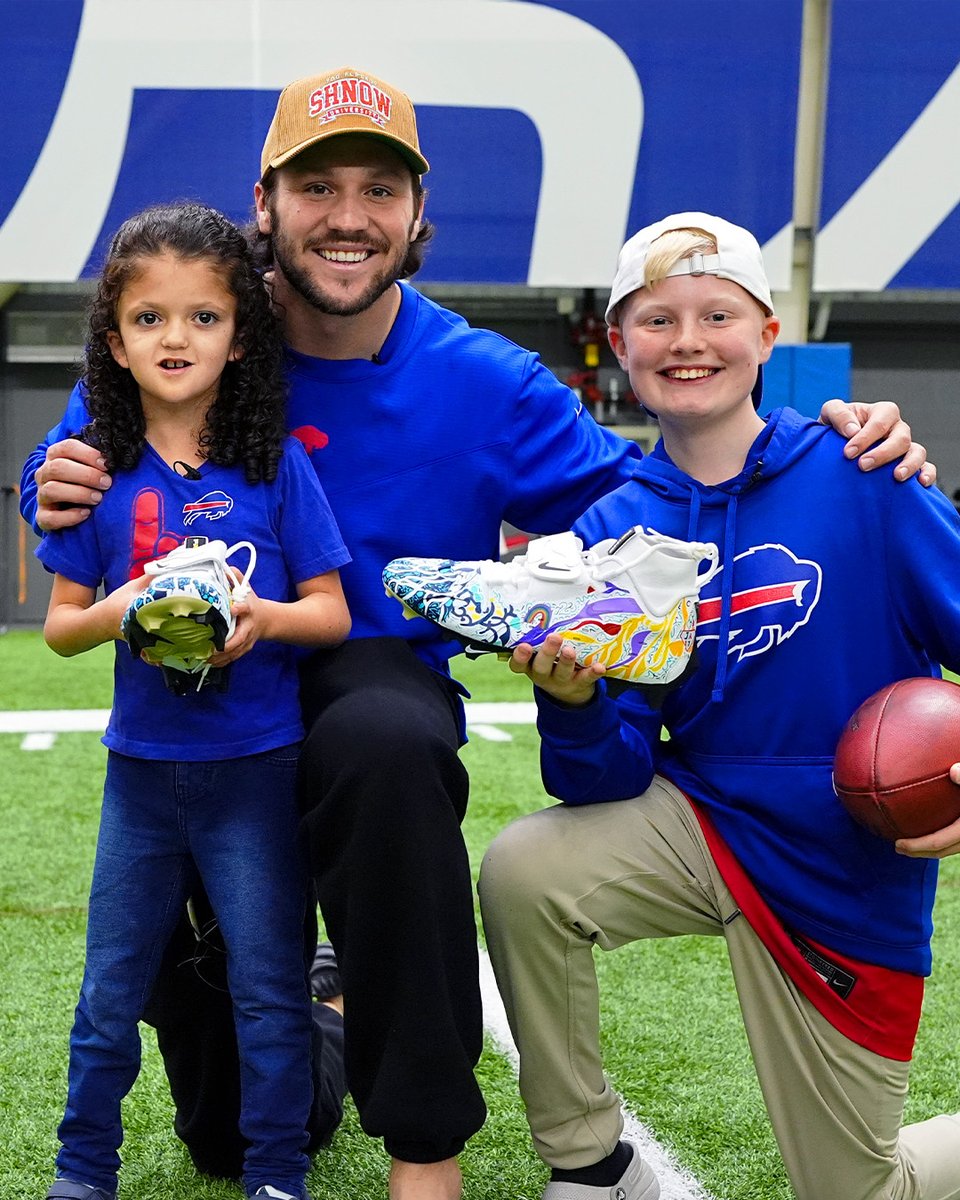 Oishei Children's Hospital (@ochbuffalo) on Twitter photo Sweet kicks, <a href="/JoshAllenQB/">Josh Allen</a> !
Josh Allen is combining two of his favorite passions and showing them off to the world once again through #MyCauseMyCleats, this year's shoes designed with the help of two amazing OCH Champion Kids! What amazing good luck charms for tonight💙 Sweet kicks, <a href="/JoshAllenQB/">Josh Allen</a> !
Josh Allen is combining two of his favorite passions and showing them off to the world once again through #MyCauseMyCleats, this year's shoes designed with the help of two amazing OCH Champion Kids! What amazing good luck charms for tonight💙