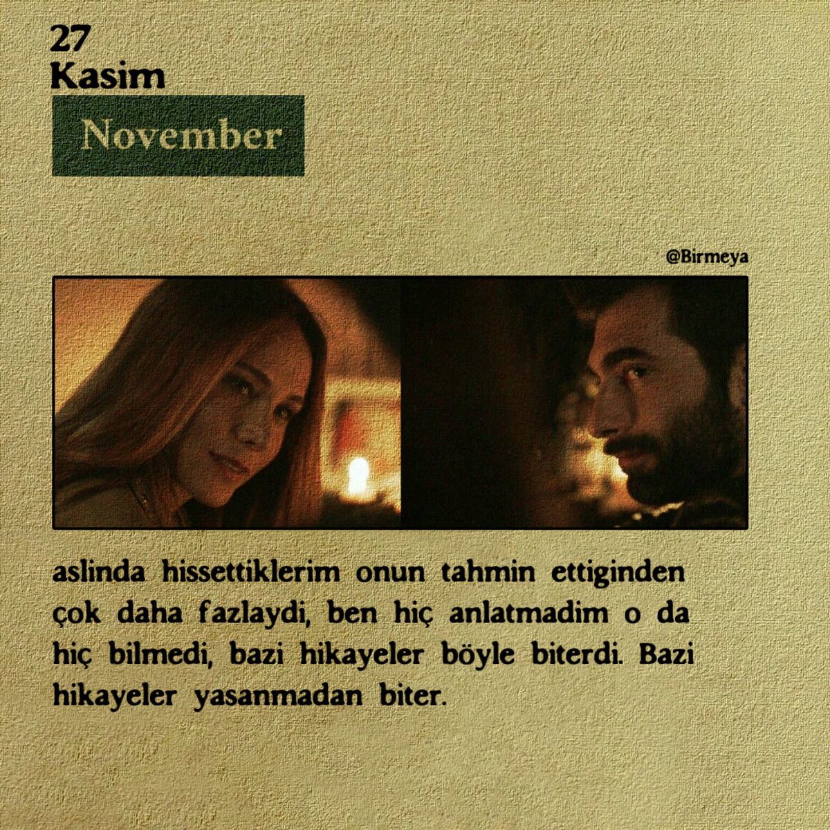 birmeya's tweet photo. 27 Kasım. https://t.co/TyGN5EMCin
