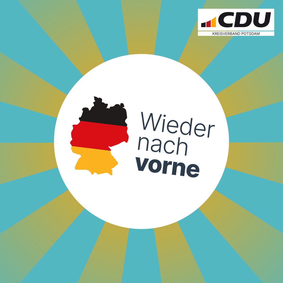 CDUPotsdam's tweet photo. Wir sind bereit! 🚀

Jetzt heißt es: Deutschland wieder nach vorne bringen. Bei der #Bundestagswahl beide Stimmen für die @CDU! https://t.co/Afa6YE1A1Y