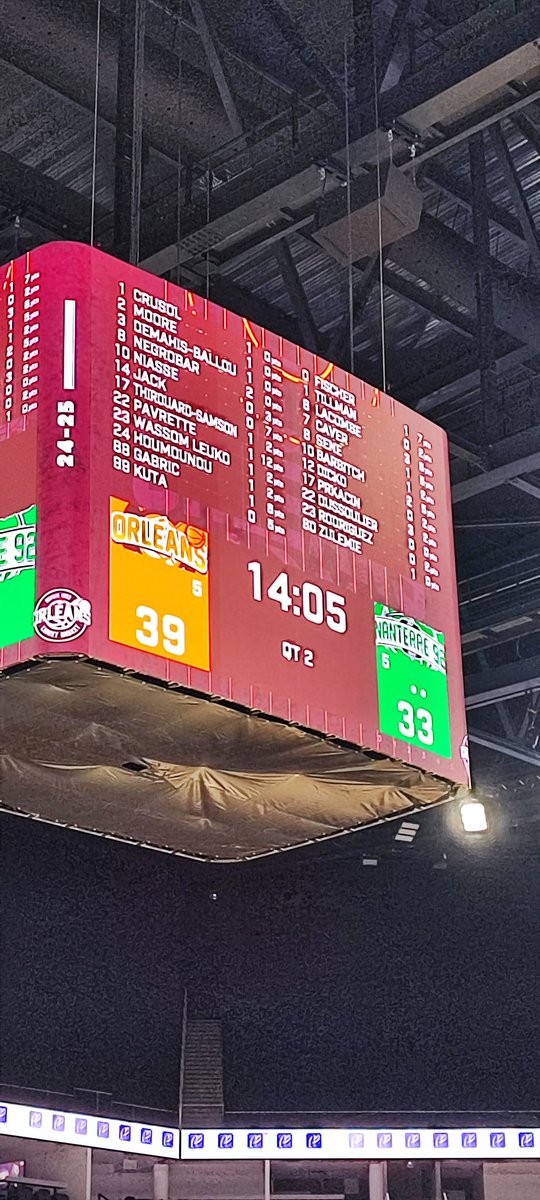 Amical entre Orléans et Nanterre, 39 à 33 à la mi-temps.