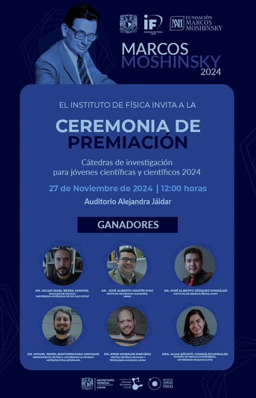 Ceremonia de premiación Cátedras Marcos Moshinsky 

Ver en: youtube.com/live/DyjVYozxs…