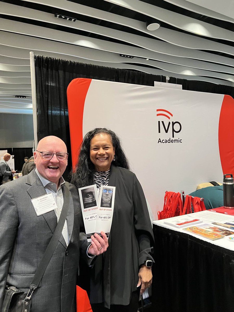 ivpacademic's tweet image. Authors and their books at #SBLAAR24 (part two)!