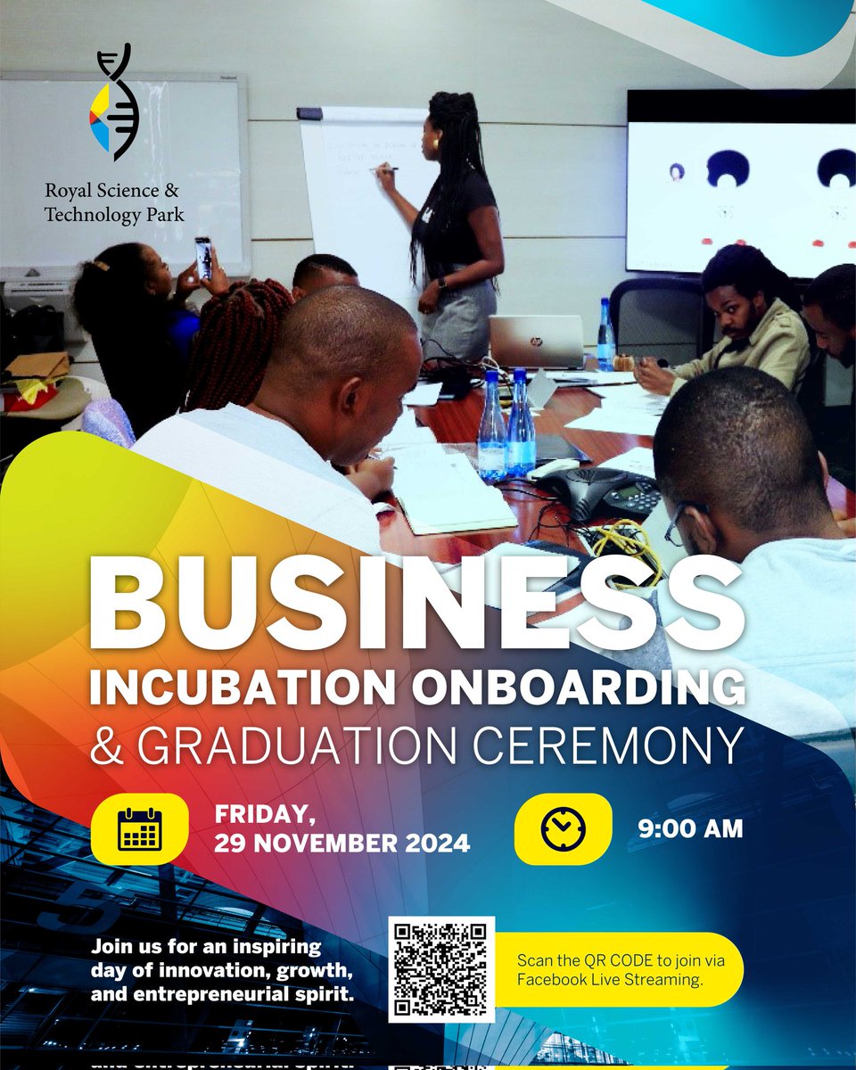 Join us Live on Facebook on Friday 29th November, as we celebrate the growth of our innovative Start-up companies and also welcoming new on-boarding companies at the RSTP Business Incubator. 

#entrepreneurship #businessincubation #startupbusiness #businessgrowth