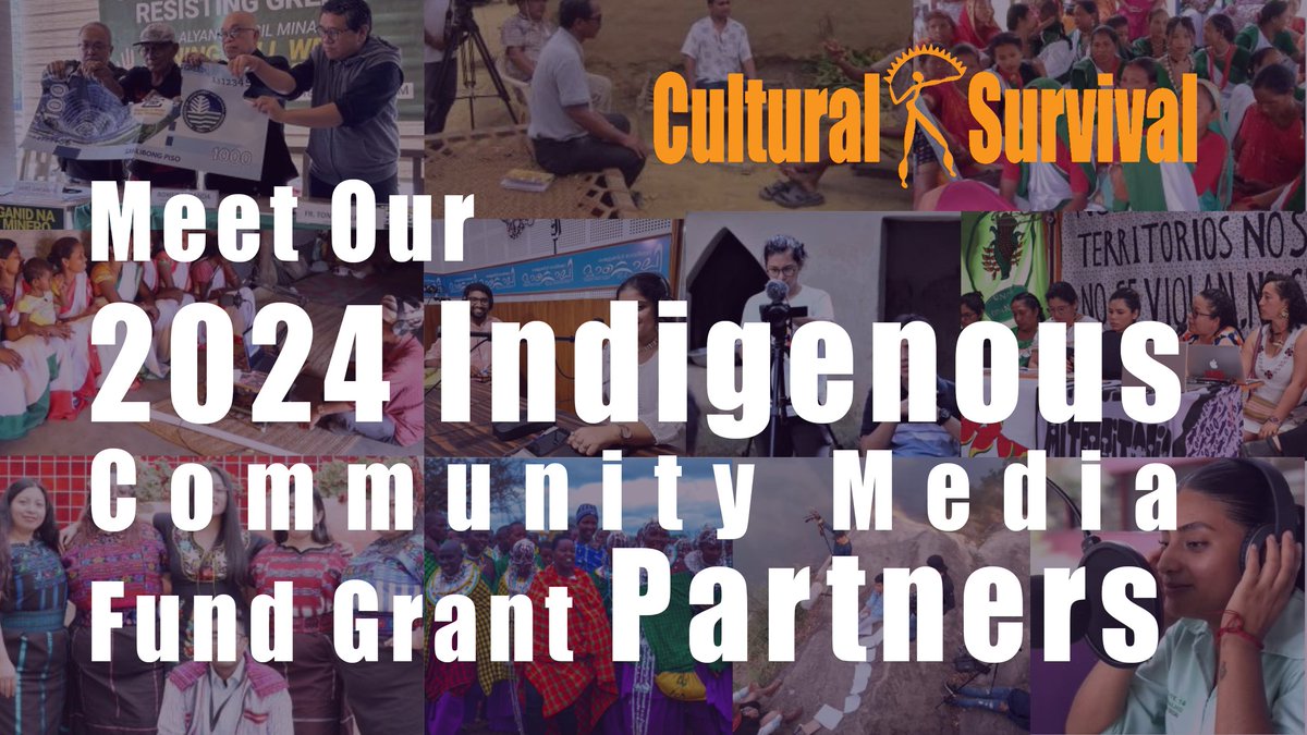 CSORG's tweet photo. In 2024, #CulturalSurvival's #IndigenousCommunityMedia Fund provided $480,000 in grants to 57 Indigenous communication projects benefiting Indigenous communities in 25 countries across the Americas, Africa, and Asia. #IndigenousSelfDetermination 

https://t.co/wQ3xproezL https://t.co/Yjozn43e7q