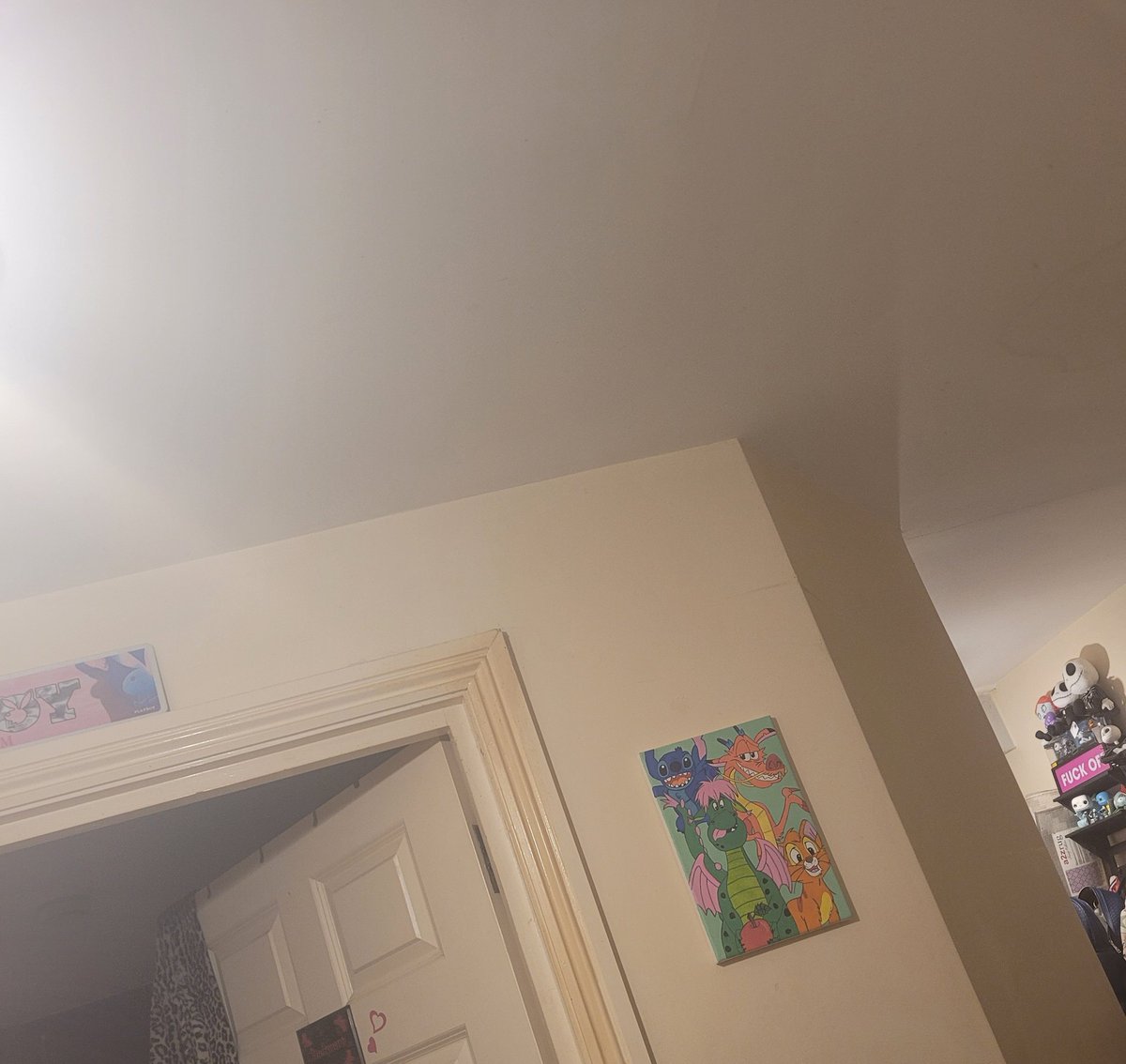 My hand painted disney canvas. Now currently working on another! #art #disneyart #Disney #canvas #stitch #mushu #elliot #Oliver #petesdragon #Oliverandcompany #mulan #fypシ #fypシviral #viral #followme