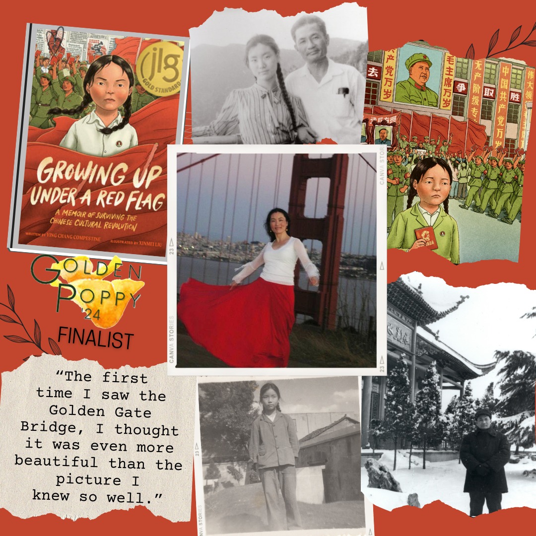 YCompestine's tweet image. ✨ Honored and Grateful! ✨
Thrilled to share Growing Up Under a Red Flag is:
🌟 A #CALIBAGoldenPoppyAwardFinalist
🌟 One of #Kirkus Reviews&apos; #BestPictureBooks of 2024
🌟 A #JuniorLibraryGuild #GoldStandardSelection

Voting opens Jan 4th—thank you for your support! 🧡