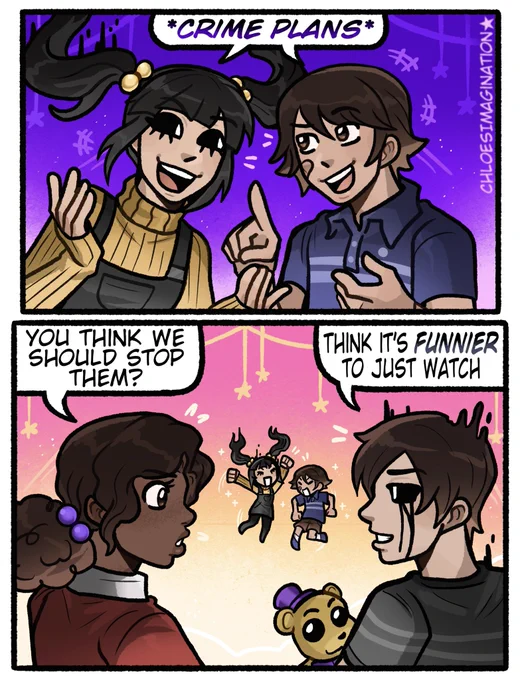 Cassidy and Gregory love causing FNAF problems 