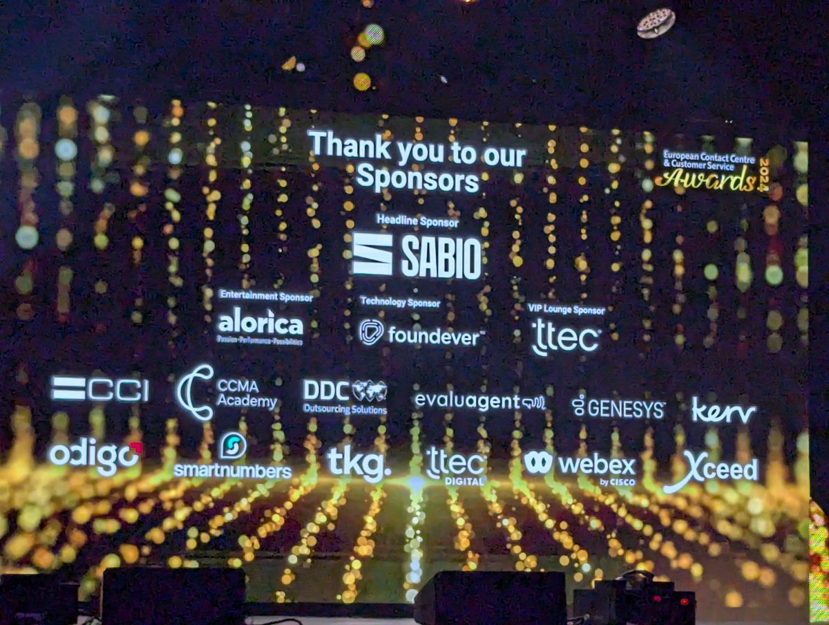 sabiogroup's tweet image. The countdown is on! 🏆 In a few hours, we&apos;ll know who the best in European customer contact is at #ECCCSA. Proud to be headline sponsor for the 9th year running. Good luck everyone! @ecccsa_awards