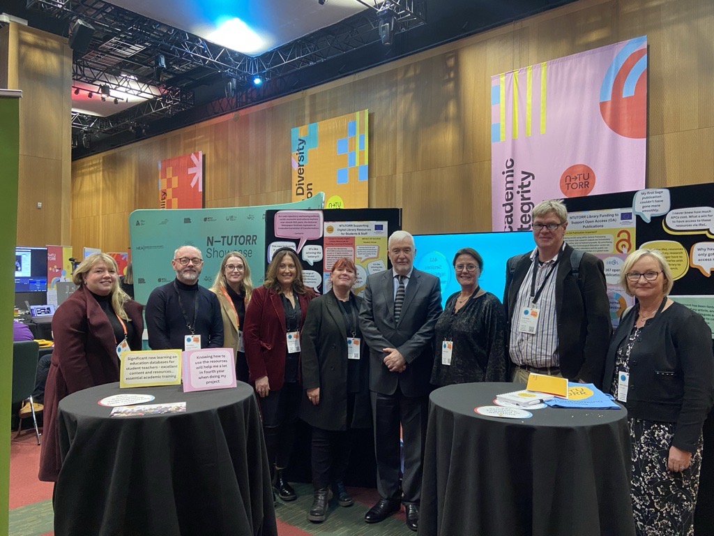 Cross-sectoral collaboration has a been a key element of the success of <a href="/ntutorr/">N-TUTORR</a> led by @thea_irl <a href="/hea_irl/">HEA</a> and the Project Office <a href="/sharonlflynn/">Dr Sharon Flynn</a> Huge thanks to all from the Libraries &amp; delighted to welcome THEA CEO <a href="/Dr_JosephRyan/">Joseph Ryan</a> to see the impact of <a href="/IReLibrary/">IReLibrary.bsky.social</a> #NTUTORRShowcase