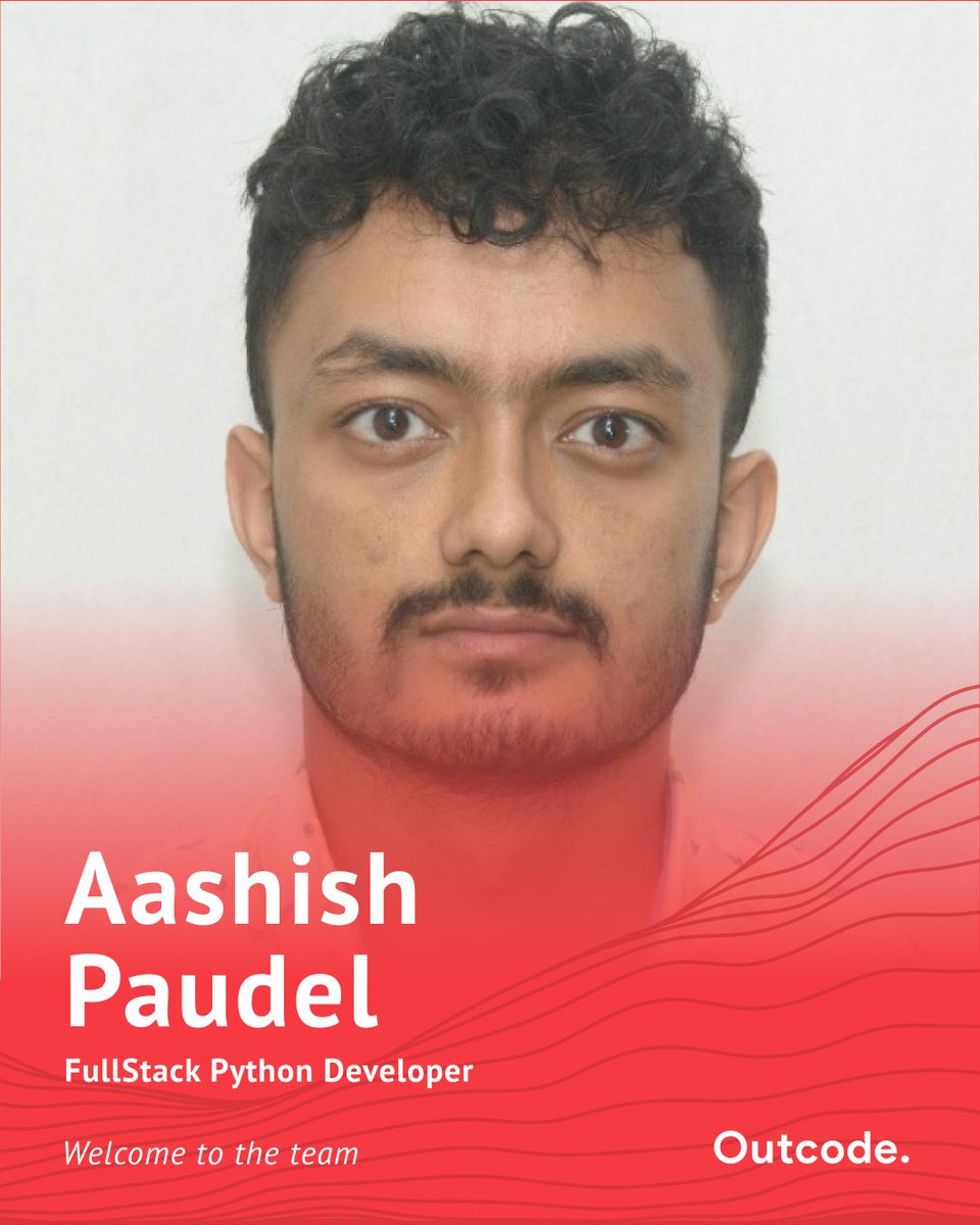 OutCodeSoftware's tweet image. Let’s give a warm welcome to our newest team members, Aashish Paudel and Sergio Ribera! 🎉
We're excited to have you on board and look forward to the incredible contributions you’ll make as part of the Outcode family. Here’s to a successful journey together!
#PeopleofOutcode