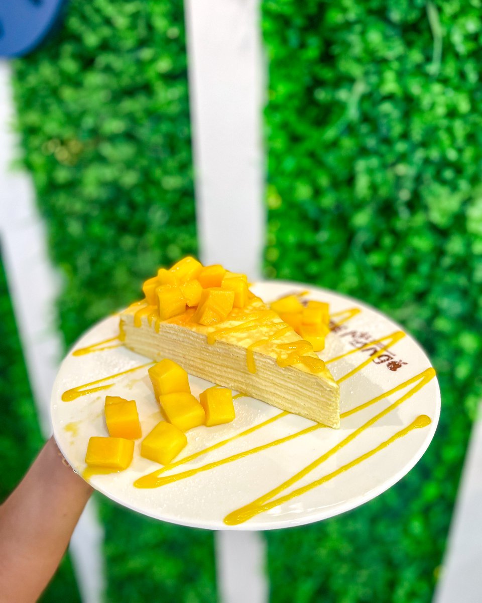 MangoMango808's tweet photo. There's no better way to celebrate #NationalCakeDay than with a slice (or two) of our Mango Mille Crepe Cake. 🍰 https://t.co/5X2bTwJ8oW