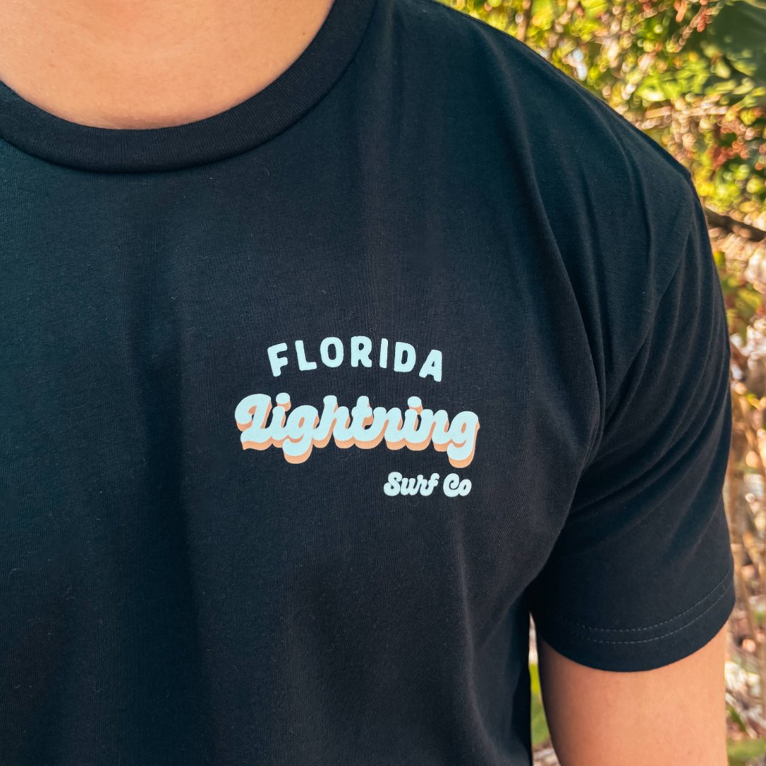 lightningsurfco's tweet photo. Repping the Florida coast! 🌅 Our Florida Coast Tee is all about those coastal colors and laid-back style. Shop now! #FloridaCoast #LightningSurfCo #LSC https://t.co/FleYKJxFbi