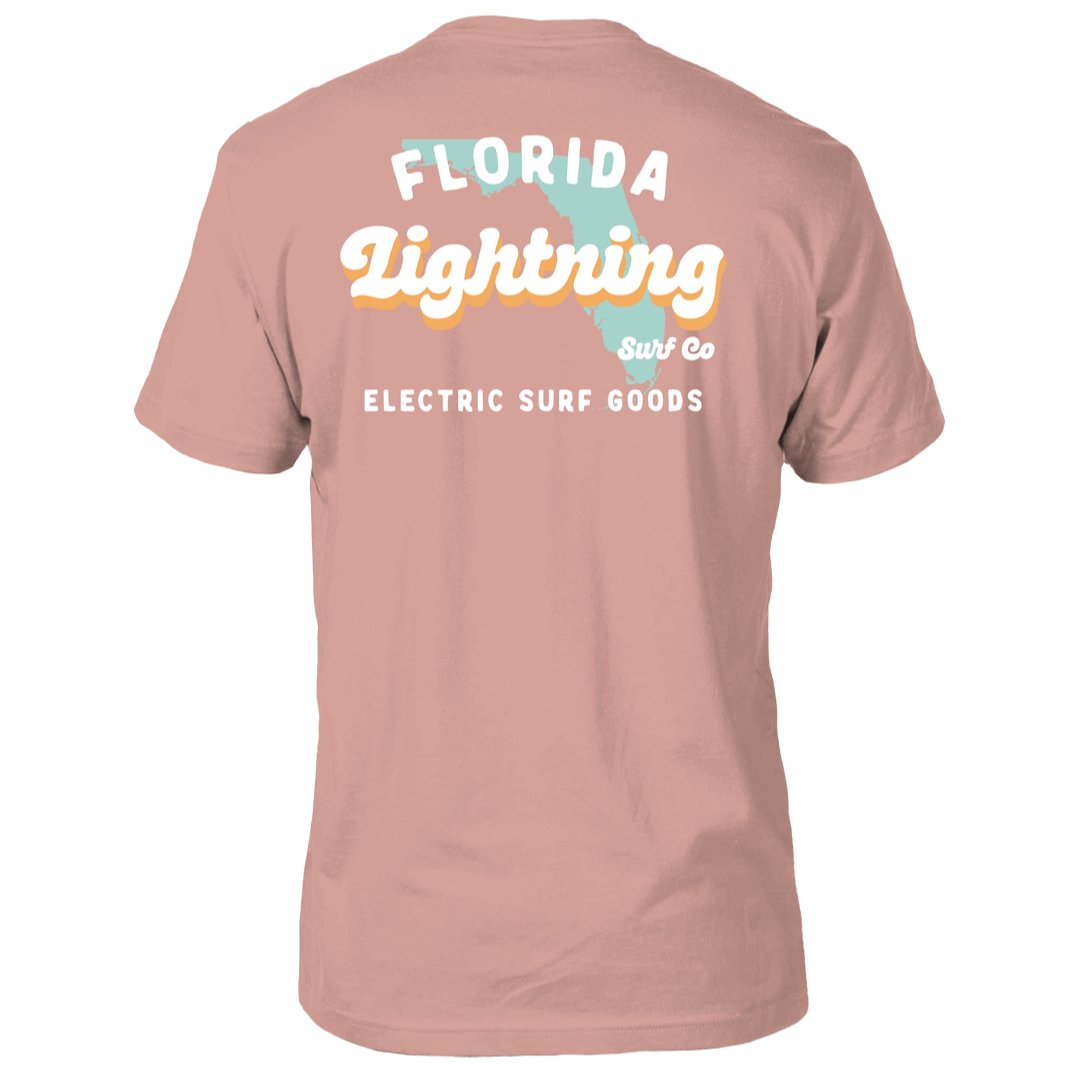 lightningsurfco's tweet photo. Repping the Florida coast! 🌅 Our Florida Coast Tee is all about those coastal colors and laid-back style. Shop now! #FloridaCoast #LightningSurfCo #LSC https://t.co/FleYKJxFbi