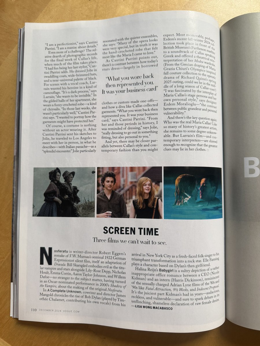 Lisa Wong Macabasco (@lmacabasco) on Twitter photo For VOGUEβs December 2024 issue, I wrote about <a href="/karissachen/">πππ£ππ€π€π βπππ</a>βs debut novel HOMESEEKING and three hotly anticipated films: BABYGIRL, NOSFERATU, and A COMPLETE UNKNOWN
Thrilled to be a tiny part of the issue guest edited by Marc Jacobs, the first designer whose clothes I bought π For VOGUEβs December 2024 issue, I wrote about <a href="/karissachen/">πππ£ππ€π€π βπππ</a>βs debut novel HOMESEEKING and three hotly anticipated films: BABYGIRL, NOSFERATU, and A COMPLETE UNKNOWN
Thrilled to be a tiny part of the issue guest edited by Marc Jacobs, the first designer whose clothes I bought π
