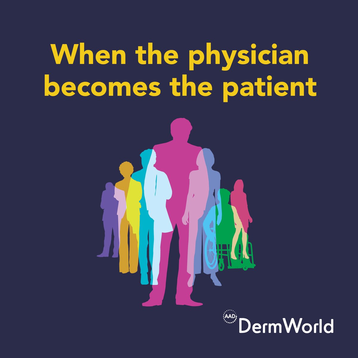 The expectation is often that #doctors are superhumans that exist only to care for others. But what happens when the physician is the one sitting on the exam table? #DermWorld aad.org/dw/monthly/202…