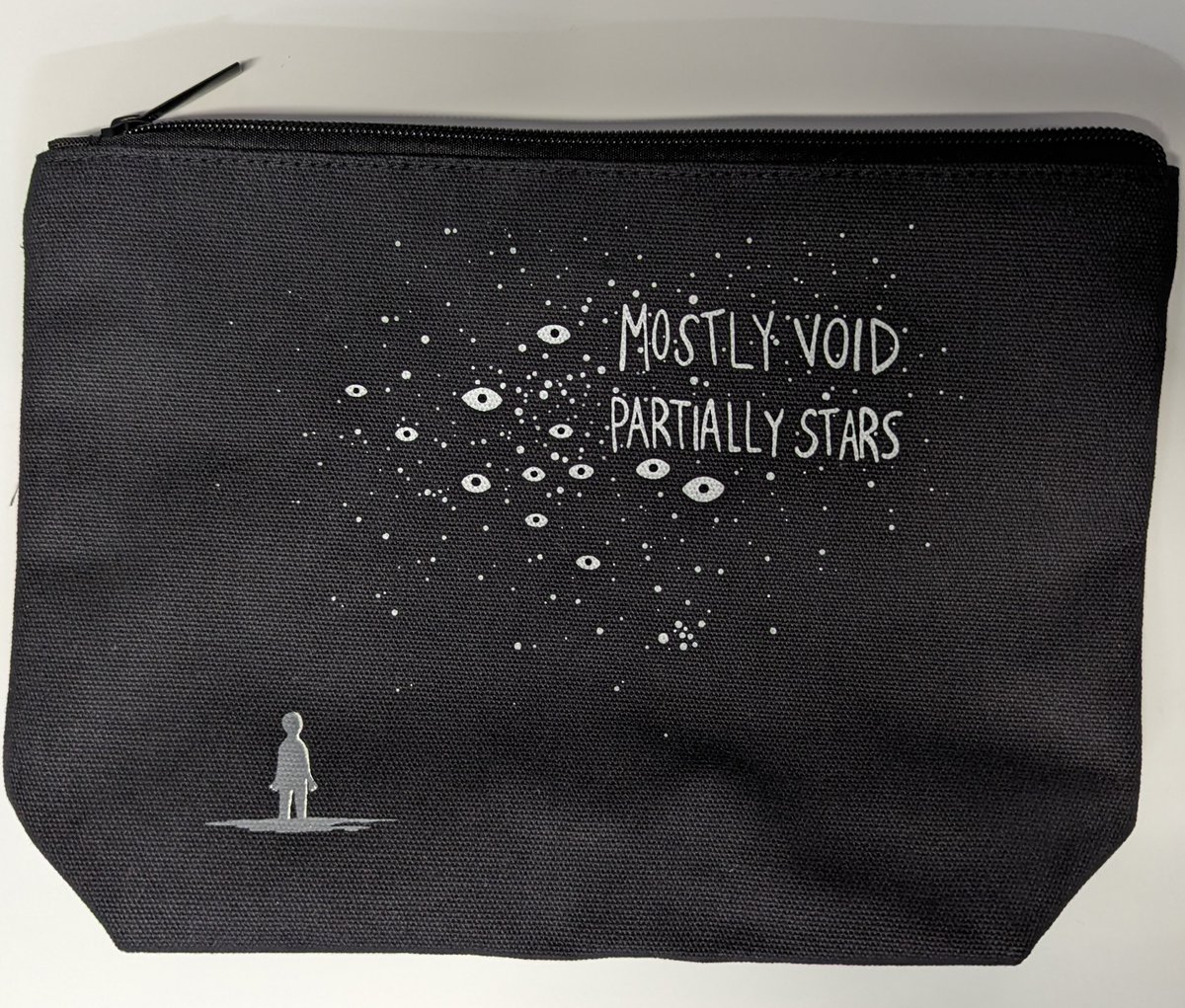 NightValeRadio's tweet photo. As you look at the night sky believing you are alone in this universe, a creature somewhere in that sky is looking back, believing the same. 

Hoodie &amp; T-shirt: https://t.co/By6vbfZ4Iz 

Pouch: https://t.co/UpsXLlxAtp https://t.co/Dyr2FwUQ8k