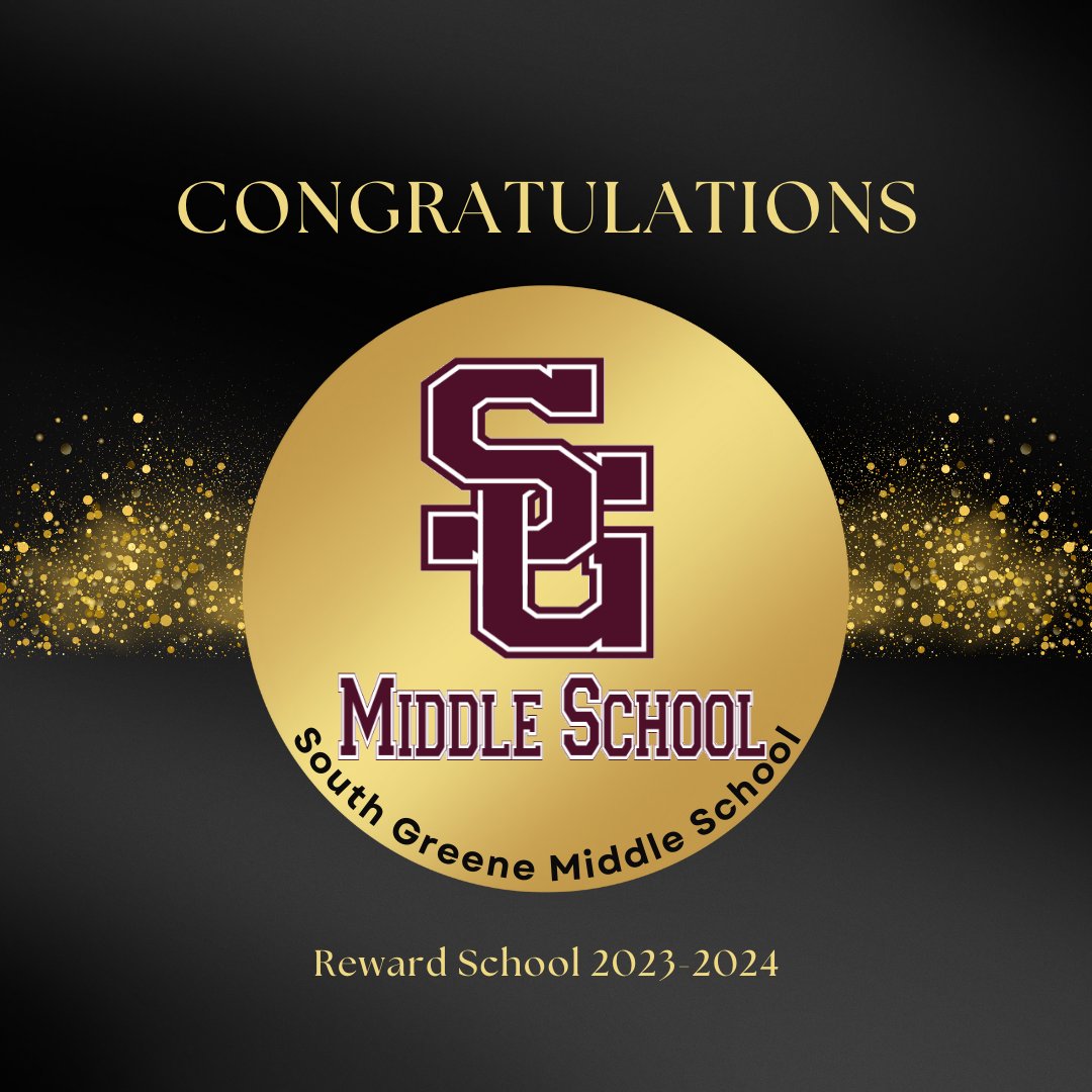 Congratulations to Baileyton, Nolachuckey, Chuckey-Doak Middle School, and South Greene Middle school for achieving reward school status for the 2023-2024 school year.