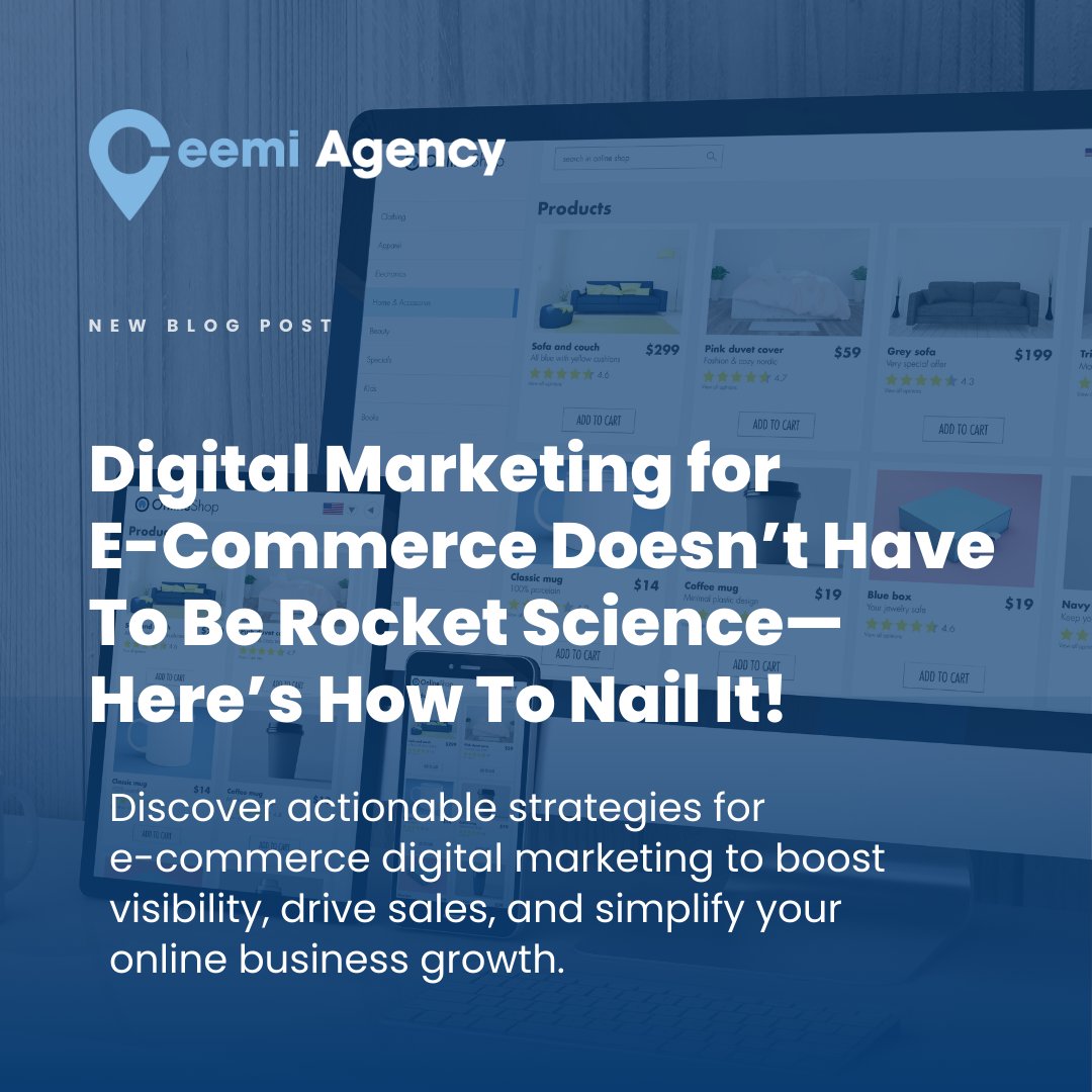 CeemiAgency's tweet photo. New Blog Alert! 📢
Struggling with your e-commerce digital marketing strategy? Ceemi Agency breaks it all down in their latest post: “E-commerce Digital Marketing Doesn’t Have to Be Rocket Science—Here’s How to Nail It!” 

https://t.co/PkdWCVyJBG

#CeemiAgency #DigitalMarketing https://t.co/gzG1iIg39v