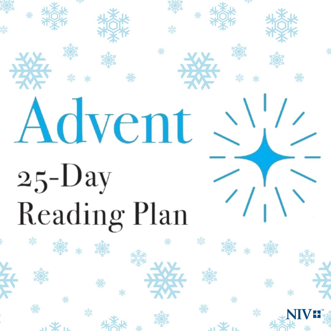 NIVBible's tweet image. Focus on the true spirit of the season with the NIV 25-Day Reading Plan for Advent! Refresh your heart and soul with a different set of verses to read each day leading up to Christmas. Download your copy, here: bibl.es/3NFsYU9
#advent #readingplan #christmas