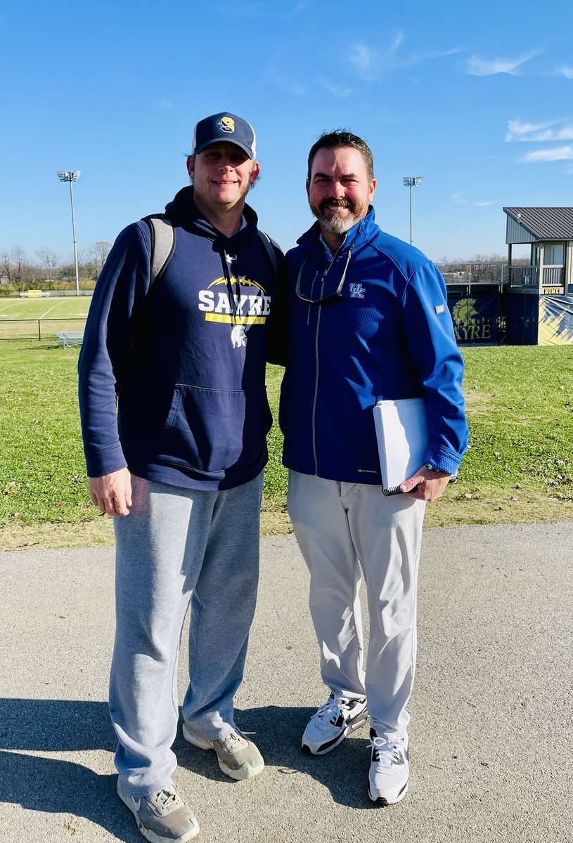 Mark Perry (@coachperry_uk) on Twitter photo Went by Sayre to visit with Head Coach Chad Pennington. His player development is second to none. The Spartans are 13-0, undefeated and practicing on Thanksgiving! Good luck in the 1A State Semifinal on Friday night!
#BBN <a href="/lexsayrefb/">Sayre Football</a> <a href="/ChadPennington/">Chad Pennington</a> <a href="/sayrespartans/">Sayre Spartans</a> Went by Sayre to visit with Head Coach Chad Pennington. His player development is second to none. The Spartans are 13-0, undefeated and practicing on Thanksgiving! Good luck in the 1A State Semifinal on Friday night!
#BBN <a href="/lexsayrefb/">Sayre Football</a> <a href="/ChadPennington/">Chad Pennington</a> <a href="/sayrespartans/">Sayre Spartans</a>