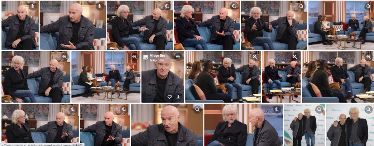 MUInfoService's tweet photo. Photo gallery from this mornings @bobgeldoffans &amp; @midgeure1 "This morning" TV interview ( see earlier post for the interview )
https://t.co/qH9sDN5IsT https://t.co/T4aGmIKISt