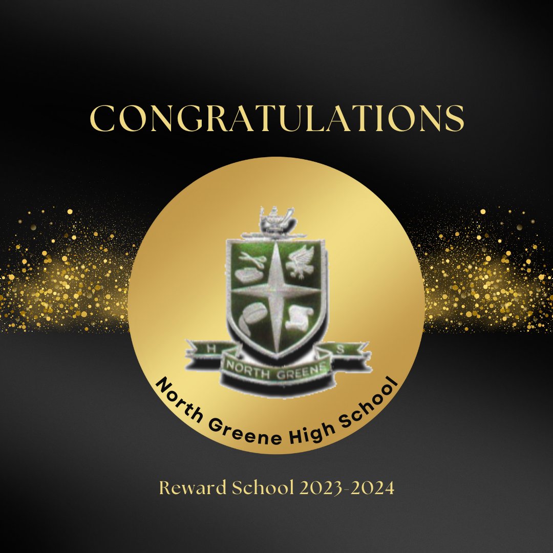 Congratulations to South Greene High School and North Greene High School for achieving reward school status for the 2023-2024 school year.