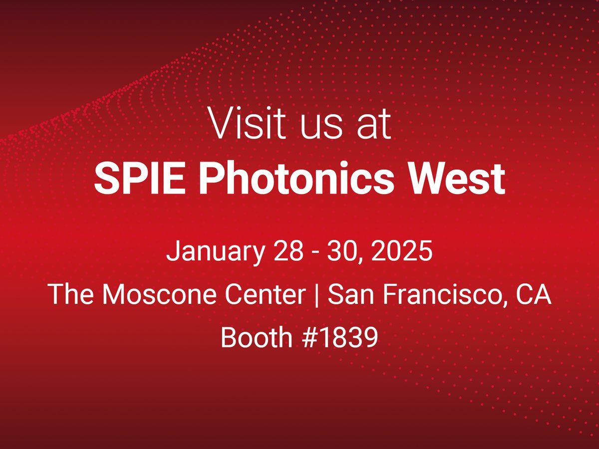 Don’t miss our team at SPIE #PhotonicsWest in San Francisco, California, from Tuesday, January 28th to Thursday, January 30th, 2024. Connect with Mahr specialists and discover the latest innovations in precision metrology when you visit us at Booth #1839. spie.org/conferences-an…