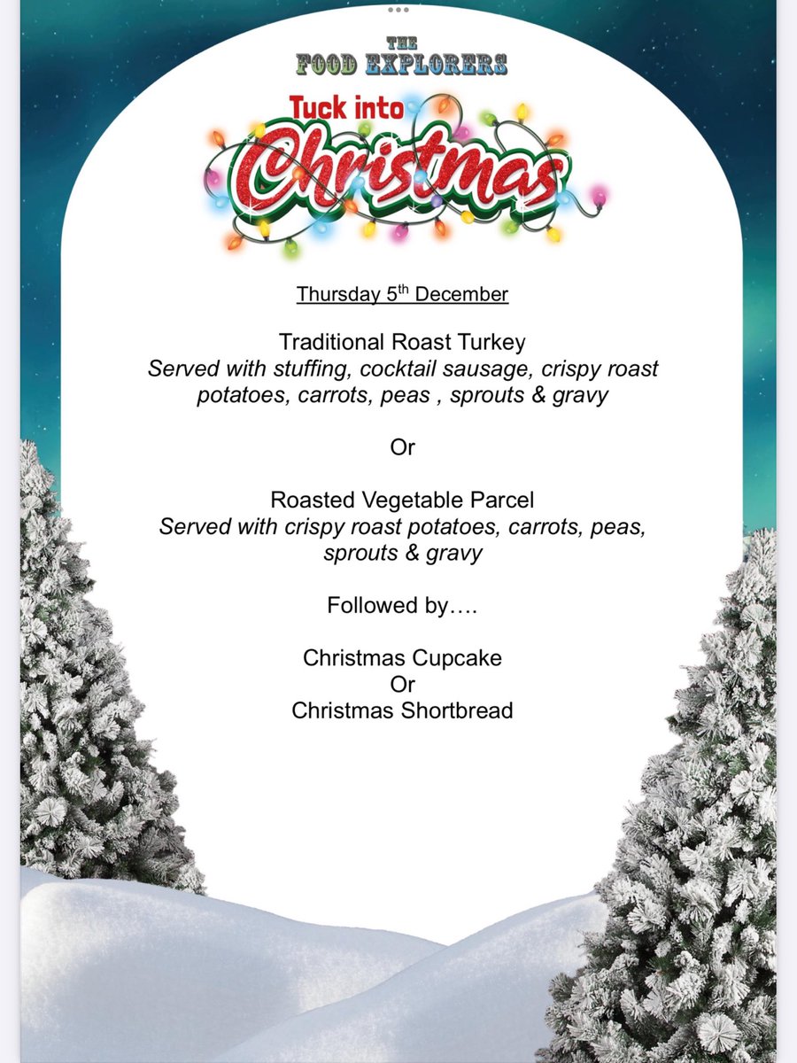 Who will be joining us for Christmas Lunch on 5th December? Order via Hutchisons Appetite. Don't forget your Christmas jumper!