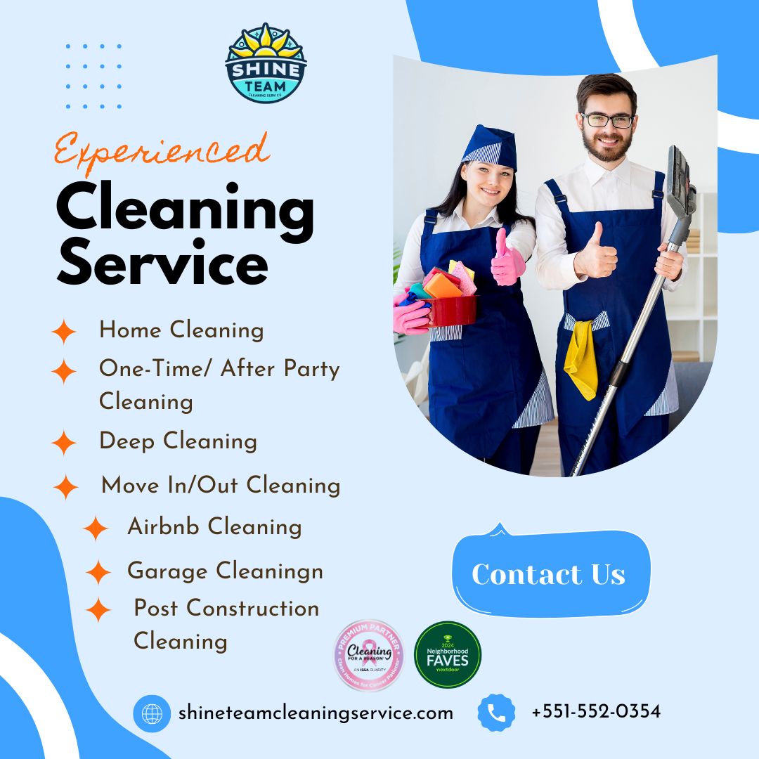 ShineTeamClean's tweet photo. Services:
✅ Move In/Out Cleaning
✅ Airbnb Cleaning
✅ Garage &amp; Post-Construction Cleaning
📍 Serving Mount Arlington, New Jersey, Sussex County, &amp; Morris County.
📞Call +551-552-0354
🌐 Visit https://t.co/q5FvpAMxls
Let us handle the mess while you relax! 💪
#CleaningExperts https://t.co/9yvLteg22f