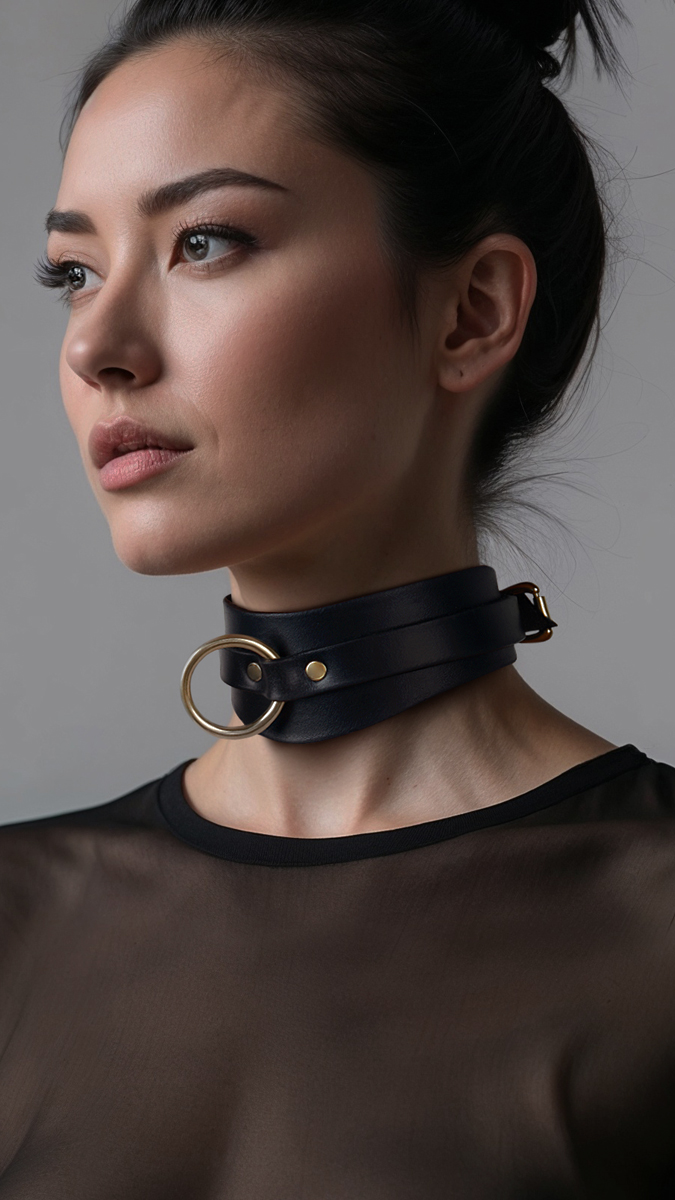atticusivy's tweet photo. My Lapis collar. Luxuriously thick German saddlery leather, hand cut. DM for bespoke details. https://t.co/jTQJfzTzXW